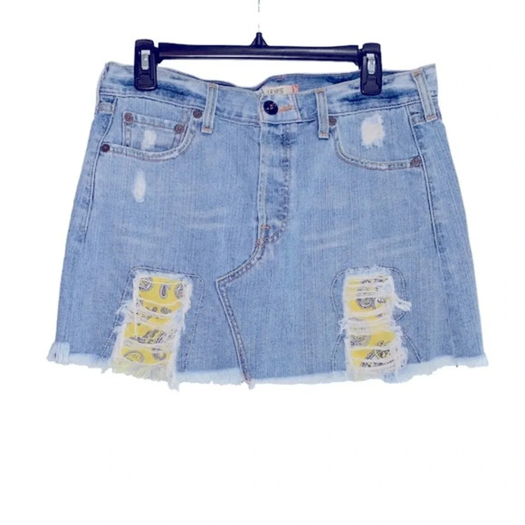 Levi’s vintage jean skirt size 9 - Picture 1 of 7